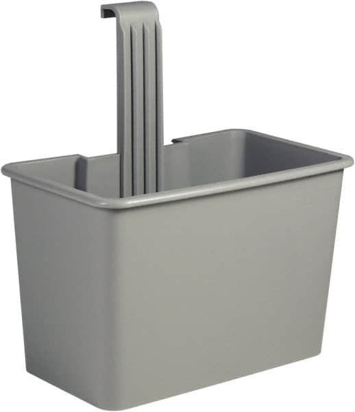 Unger - 8 Gal Polypropylene Side Bucket - Gray, For Use with SCFPG, COMBR, COMBG - Makers Industrial Supply