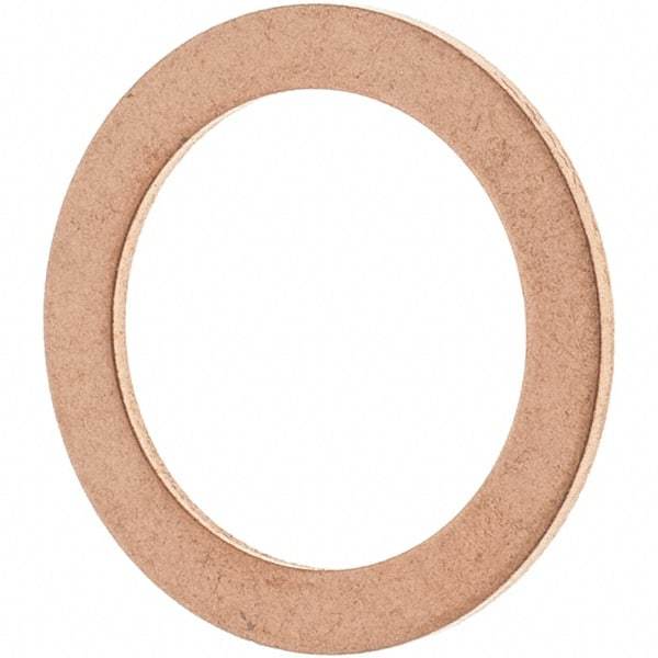 Value Collection - 1/2 SAE, 33/64" ID x 45/64" OD Oil Drain Plug Gasket - 1/32" Thick, Copper - Makers Industrial Supply