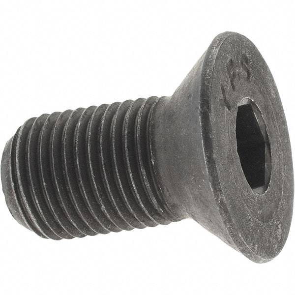 Value Collection - 1/2-20 UNF Hex Socket Drive, 82° Flat Screw - Alloy Steel, Black Oxide Finish, Fully Threaded, 1" OAL - Makers Industrial Supply