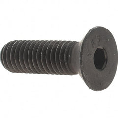 Value Collection - 7/16-14 UNC Hex Socket Drive, 82° Flat Screw - Alloy Steel, Black Oxide Finish, Fully Threaded, 1-1/2" OAL - Makers Industrial Supply