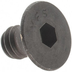 Value Collection - 1/4-20 UNC Hex Socket Drive, 82° Flat Screw - Alloy Steel, Black Oxide Finish, Fully Threaded, 3/8" OAL - Makers Industrial Supply