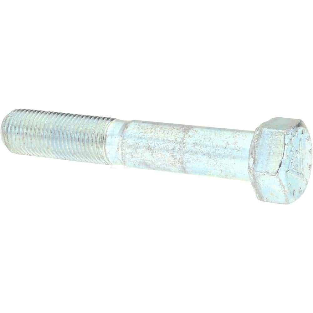 Hex Head Cap Screw: 1/2-20 x 3-1/4″, Grade 9 Alloy Steel, Zinc-Plated Clear Chromate