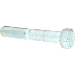 Hex Head Cap Screw: 1/2-20 x 3-1/2″, Grade 9 Alloy Steel, Zinc-Plated Clear Chromate