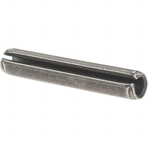 Value Collection - 7/32" Diam x 1-1/4" Long Slotted Spring Pin - Grade 1070-1090 Alloy Steel, Uncoated - Makers Industrial Supply