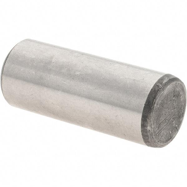 Value Collection - 1/2" Diam x 1-1/4" Pin Length Grade 8 Alloy Steel Standard Dowel Pin - C 50-58 Hardness, 51,000 Lb Breaking Strength, 1 Beveled & 1 Rounded End - Makers Industrial Supply