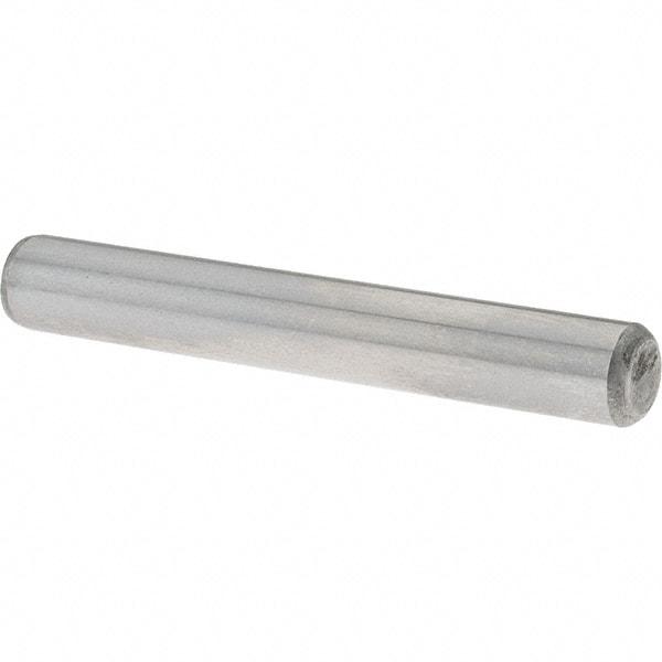 Value Collection - 1/4" Diam x 1-3/4" Pin Length Grade 8 Alloy Steel Standard Dowel Pin - C 50-58 Hardness, 12,800 Lb Breaking Strength, 1 Beveled & 1 Rounded End - Makers Industrial Supply