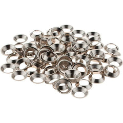 Value Collection - 3/32" Thick, Nickel-Plated Finish, Brass, Flush Type Finishing Washer - 0.488" OD - Makers Industrial Supply