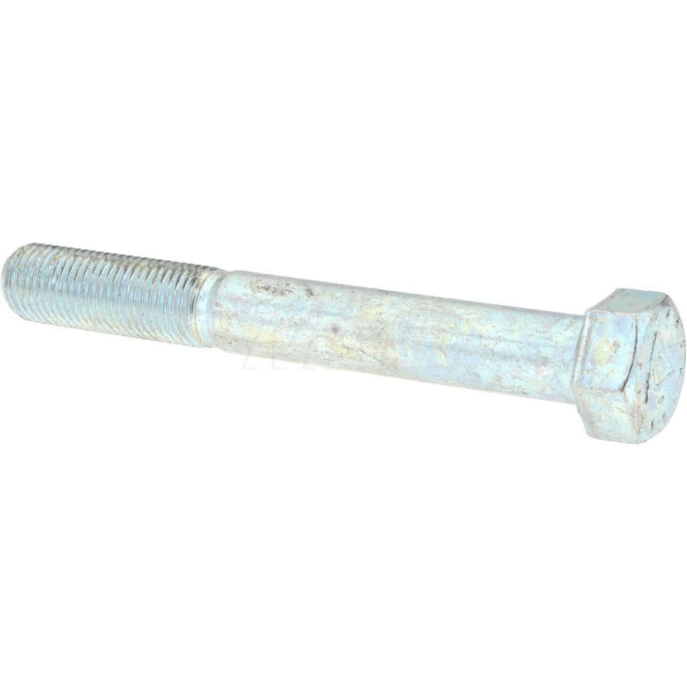 Hex Head Cap Screw: 3/8-24 x 5″, Grade 9 Alloy Steel, Zinc-Plated Clear Chromate