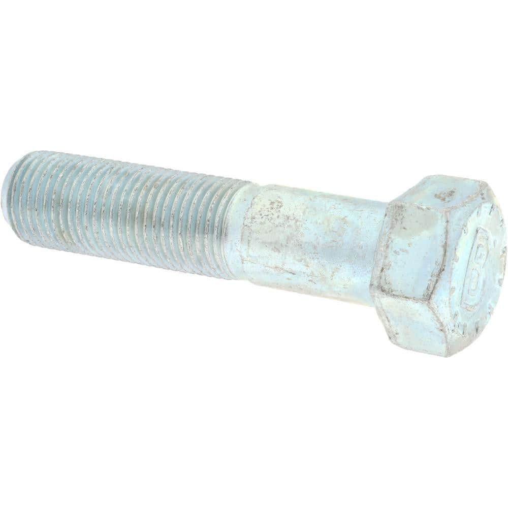 Hex Head Cap Screw: 9/16-18 x 1-1/2″, Grade 9 Alloy Steel, Zinc-Plated Clear Chromate