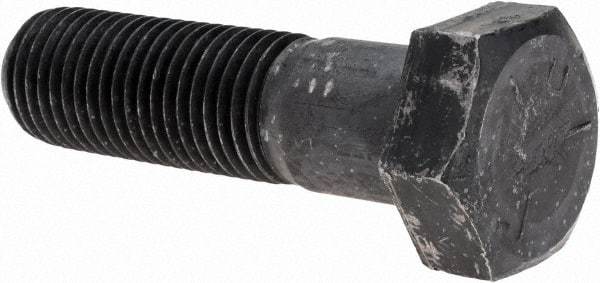 Value Collection - 1-1/4 - 7 UNC, 4-1/2" Length Under Head Hex Head Cap Screw - Partially Threaded, Grade 5 Steel, Uncoated, 1-7/8" Hex - Makers Industrial Supply