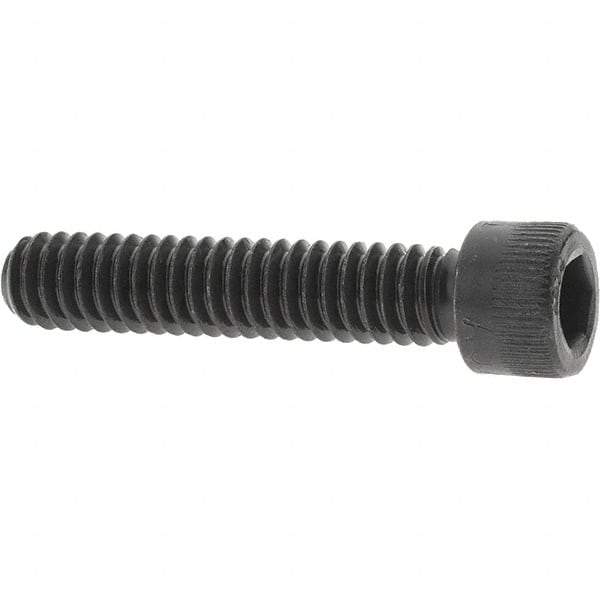 Value Collection - 1/4-20 UNC Hex Socket Drive, Socket Cap Screw - Alloy Steel, Black Oxide Finish, Fully Threaded, 1-1/4" Length Under Head - Makers Industrial Supply