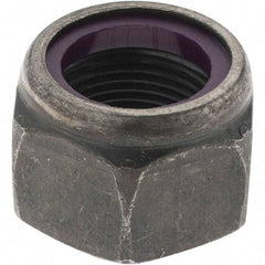 Value Collection - 1-14 UNF Grade 8 Hex Lock Nut with Nylon Insert - 1-7/16" Width Across Flats, 1-3/64" High, Uncoated - Makers Industrial Supply