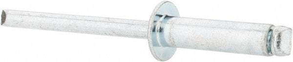 Value Collection - Size 68 Dome Head Steel Open End Blind Rivet - Steel Mandrel, 0.376" to 1/2" Grip, 3/8" Head Diam, 0.192" to 0.196" Hole Diam, 0.7" Length Under Head, 3/16" Body Diam - Makers Industrial Supply