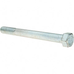 Value Collection - 3/4-10 UNC, 8" Length Under Head Hex Head Cap Screw - Partially Threaded, Grade 8 Alloy Steel, Zinc-Plated Finish, 1-1/8" Hex - Makers Industrial Supply