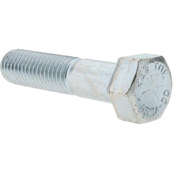 Value Collection - 5/8-11 UNC, 2-3/4" Length Under Head Hex Head Cap Screw - Partially Threaded, Grade 8 Alloy Steel, Zinc-Plated Finish, 15/16" Hex - Makers Industrial Supply