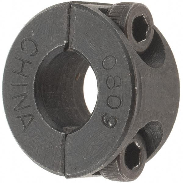 Value Collection - 8mm Bore, Steel, Two Piece Shaft Collar - 1" Outside Diam - Makers Industrial Supply