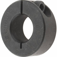 Value Collection - 16mm Bore, Steel, One Piece Clamp Collar - 1-3/8" Outside Diam - Makers Industrial Supply