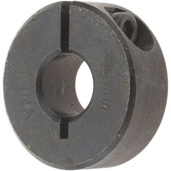 Value Collection - 9mm Bore, Steel, One Piece Clamp Collar - 1" Outside Diam - Makers Industrial Supply