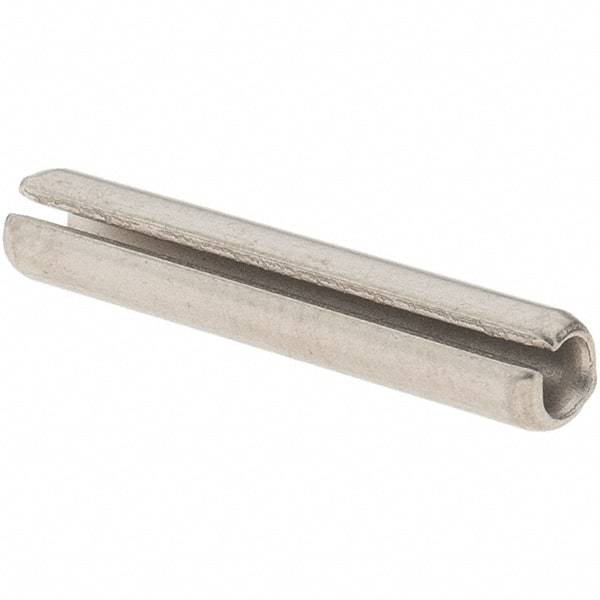 Made in USA - 1/8" Diam x 3/4" Long Slotted Spring Pin - Grade 420 Stainless Steel, Bright Finish - Makers Industrial Supply