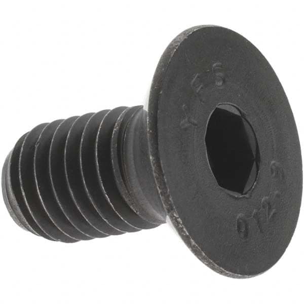 Value Collection - M10x1.50 Metric Coarse Hex Socket Drive, 90° Flat Screw - Grade 12.9 Alloy Steel, Black Oxide Finish, Fully Threaded, 20mm OAL - Makers Industrial Supply