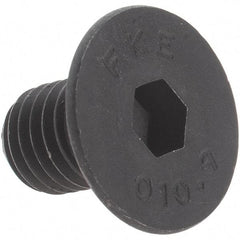 Value Collection - M10x1.50 Metric Coarse Hex Socket Drive, 90° Flat Screw - Grade 12.9 Alloy Steel, Black Oxide Finish, Fully Threaded, 16mm OAL - Makers Industrial Supply