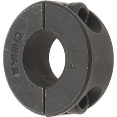 Value Collection - 15mm Bore, Steel, Two Piece Shaft Collar - 1-3/8" Outside Diam - Makers Industrial Supply