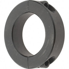 Value Collection - 1-7/16" Bore, Steel, Two Piece Shaft Collar - 2-1/4" Outside Diam, 9/16" Wide - Makers Industrial Supply