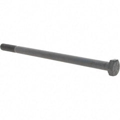 Value Collection - 1/4-28 UNF, 4-1/2" Length Under Head Hex Head Cap Screw - Partially Threaded, Grade 8 Alloy Steel, Uncoated, 7/16" Hex - Makers Industrial Supply