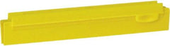 Vikan - 10" Rubber Blade Squeegee Refill - Double Edge, Yellow, Plastic Holder - Makers Industrial Supply