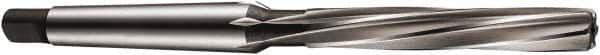 DORMER - 39mm High Speed Steel 10 Flute Chucking Reamer - Spiral Flute, 4MT Morse Taper Shank, 152mm Flute Length, 312mm OAL - Makers Industrial Supply