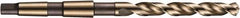 DORMER - 14.25mm, 2MT 118° Point Cobalt Taper Shank Drill Bit - Bright Finish, 114mm Flute Length, 212mm OAL, Spiral Flute, Series A730 - Makers Industrial Supply