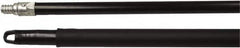 Weiler - 60 x 15/16" Metal Squeegee Handle - Threaded Connection, Black - Makers Industrial Supply