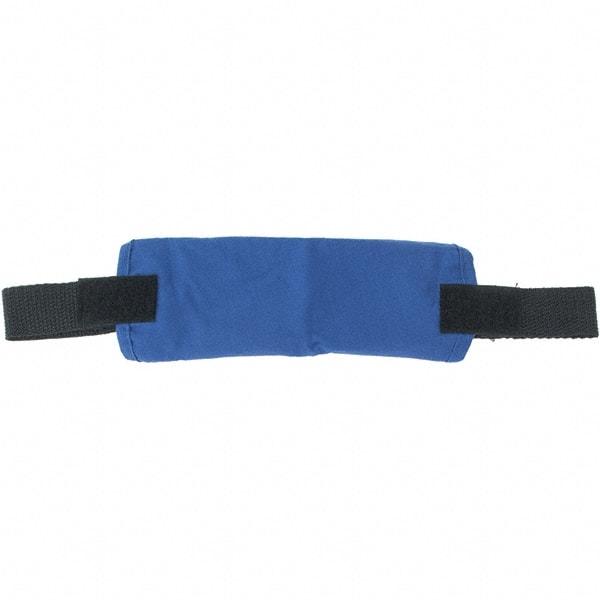 Value Collection - Cotton Hard Hat Cooling - Velcro Attachment, Blue, Compatible with All Hard Hats - Makers Industrial Supply