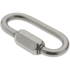 Value Collection - Stainless Steel Quick Link - 1/8" Diameter, 200 Lb Load Limit - Makers Industrial Supply