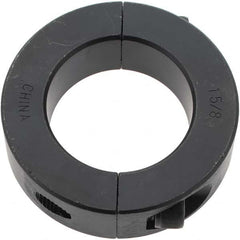 Value Collection - 1-5/8" Bore, Steel, Two Piece Shaft Collar - 2-5/8" Outside Diam, 11/16" Wide - Makers Industrial Supply