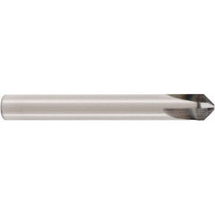 Seco - 4mm Diam 3 Flute Single End Solid Carbide Chamfer Mill - Makers Industrial Supply