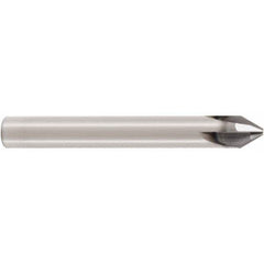 Chamfer Mill: 10 mm Dia, 4 Flutes, Solid Carbide 72 mm OAL, 10 mm Shank Dia, SIRA Coated