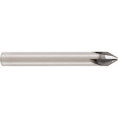 Seco - 3mm Diam 3 Flute Single End Solid Carbide Chamfer Mill - Makers Industrial Supply