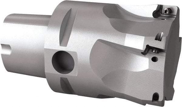 Seco - 54mm Cut Diam, 9mm Max Depth of Cut, 60mm OAL, Indexable Square Shoulder End Mill - Multiple Insert Styles, C5 Modular Connection, 90° Lead Angle, Through Coolant, Series Turbo 10 - Makers Industrial Supply