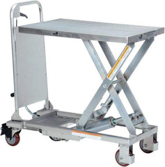 Vestil - 400 Lb Capacity Manual Scissor Elevating Cart - 8-3/4" to 29" Lift Height, 27-1/2" Platform Length x 17-5/8" Platform Width - Makers Industrial Supply