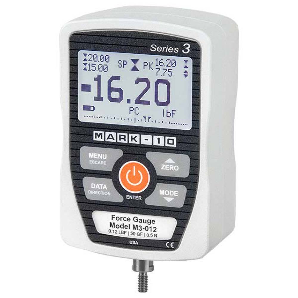 Mark-10 - Digital Tension & Compression Force Gages Capacity (gf): 100.00 Capacity (lbf): 0.25 - Makers Industrial Supply