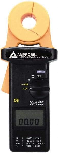 Amprobe - LCD Display Earth Ground Resistance Tester - Battery - Makers Industrial Supply