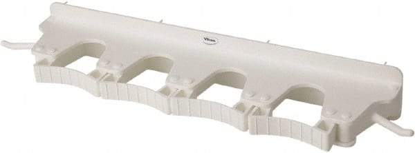 Vikan - 22 Lb Capacity, 3-5/32" Projection, Polypropylene/Rubber Wall Strip Organizer - 15-1/2" OAL - Makers Industrial Supply