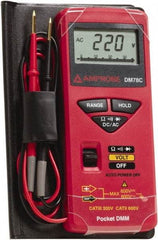 Amprobe - 3156830, CAT II, CAT 0, 600 VAC/VDC, Digital Average Responding Multimeter - 32 mOhm, Measures Voltage, Resistance - Makers Industrial Supply