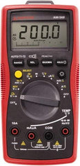 Amprobe - 4210333, CAT IV, CAT III, 1,000 VAC/VDC, Digital Average Responding Multimeter - 60 mOhm, Measures Voltage, Capacitance, Current, Frequency, Resistance, Temperature - Makers Industrial Supply