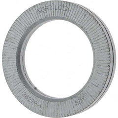 Value Collection - 1.6535" OD, Zinc Flake, Wedge Lock Washer - Grade 2, 1.1102 to 1.126" ID - Makers Industrial Supply