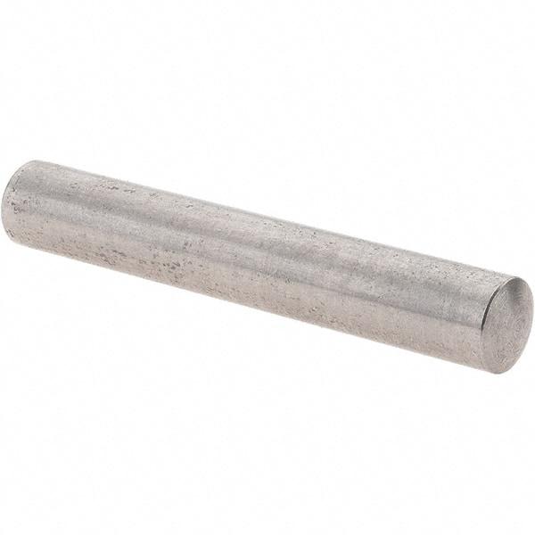 Value Collection - 8mm Diam x 50mm Pin Length 303 Stainless Steel Precision Dowel Pin - Unhardened, 1 Beveled & 1 Rounded End - Makers Industrial Supply