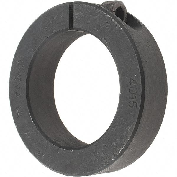 Value Collection - 40mm Bore, Steel, One Piece Clamp Collar - 2-3/8" Outside Diam - Makers Industrial Supply