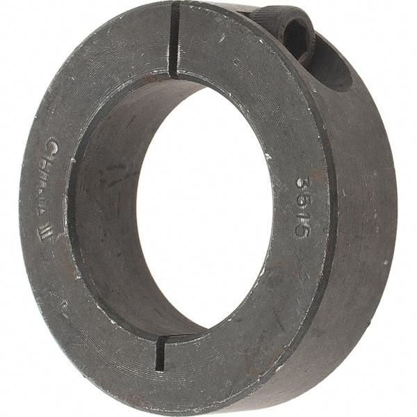 Value Collection - 35mm Bore, Steel, One Piece Clamp Collar - 2-1/4" Outside Diam - Makers Industrial Supply