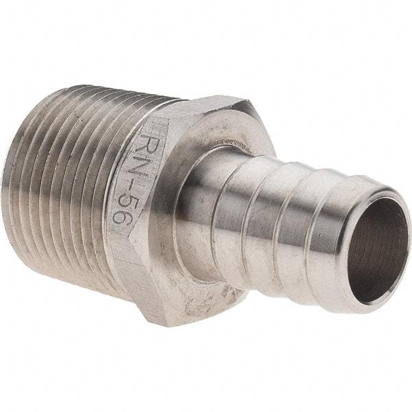 Value Collection - 3/4 MNPT Thread Barb x NPT Hose Insert - 5/8" ID Hose, Stainless Steel - Makers Industrial Supply